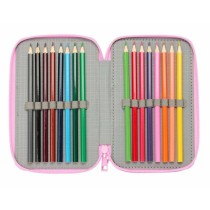 Triple Pencil Case Gabby's Dollhouse Blue 12,5 x 19,5 x 5,5 cm 37 Pieces