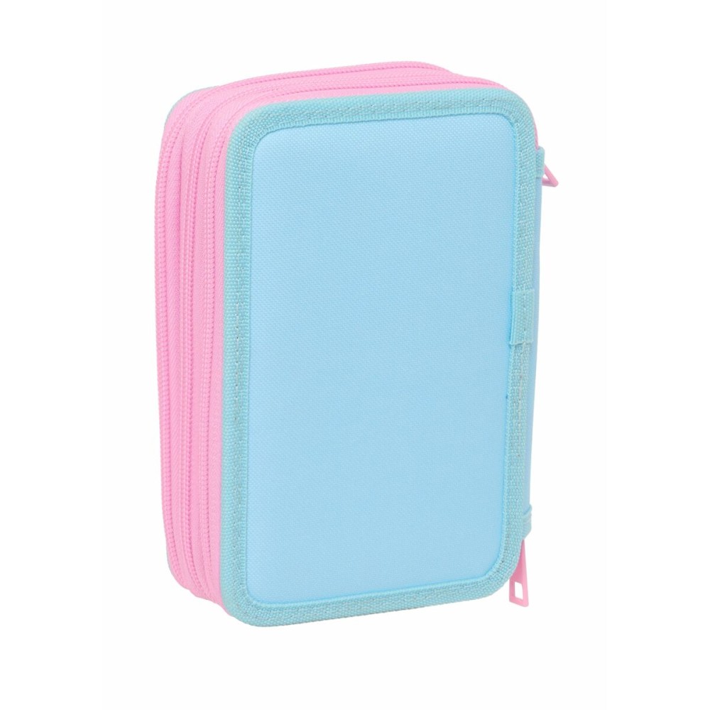 Triple Pencil Case Frozen Blue 12,5 x 19,5 x 5,5 cm 37 Pieces