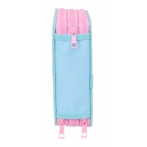 Dreifaches Federmäppchen Frozen Blau 12,5 x 19,5 x 5,5 cm 37 Stücke