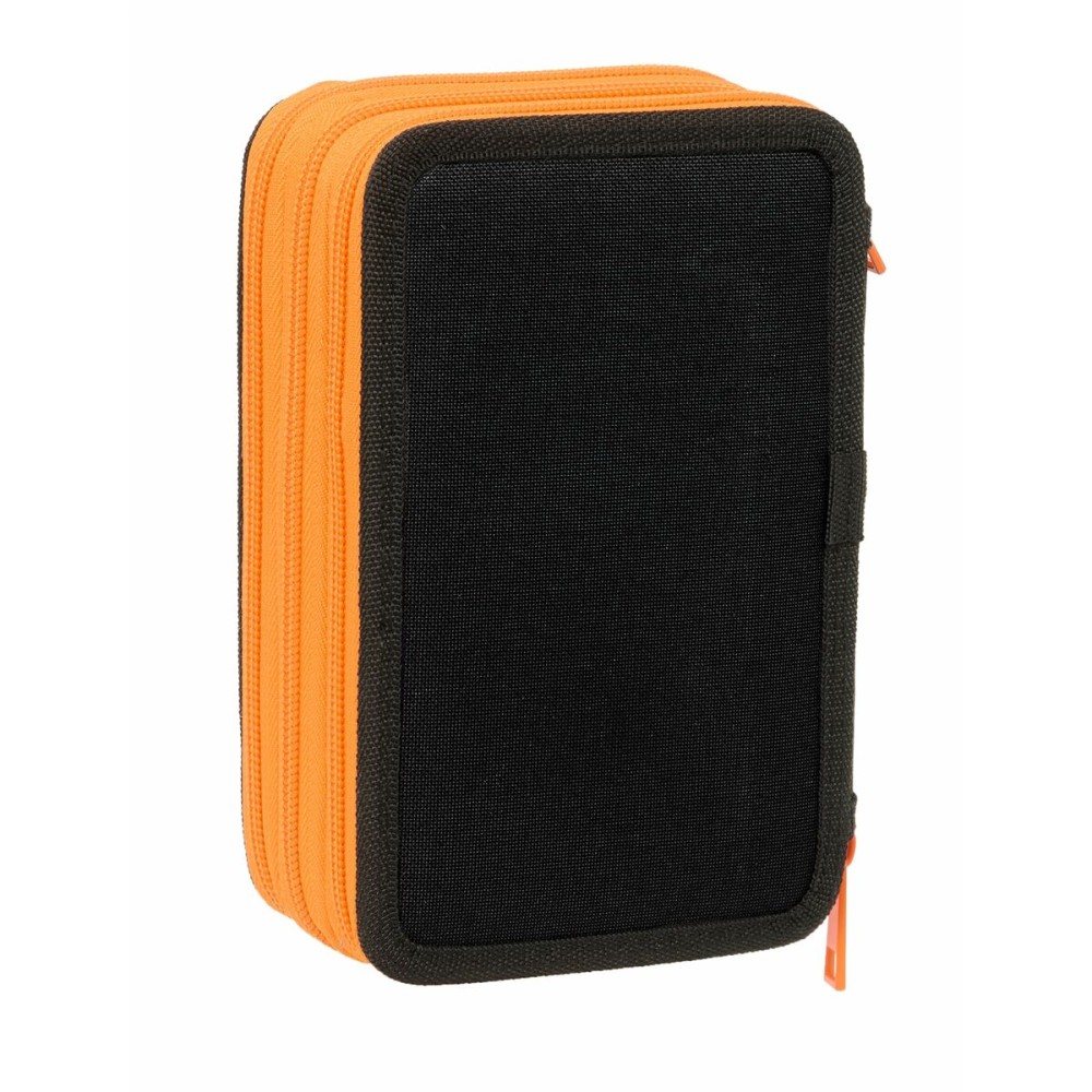 Triple Pencil Case Jurassic World Black 12,5 x 19,5 x 5,5 cm 37 Pieces