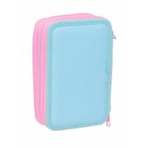 Triple Pencil Case Frozen Blue 12,5 x 19,5 x 5,5 cm 37 Pieces
