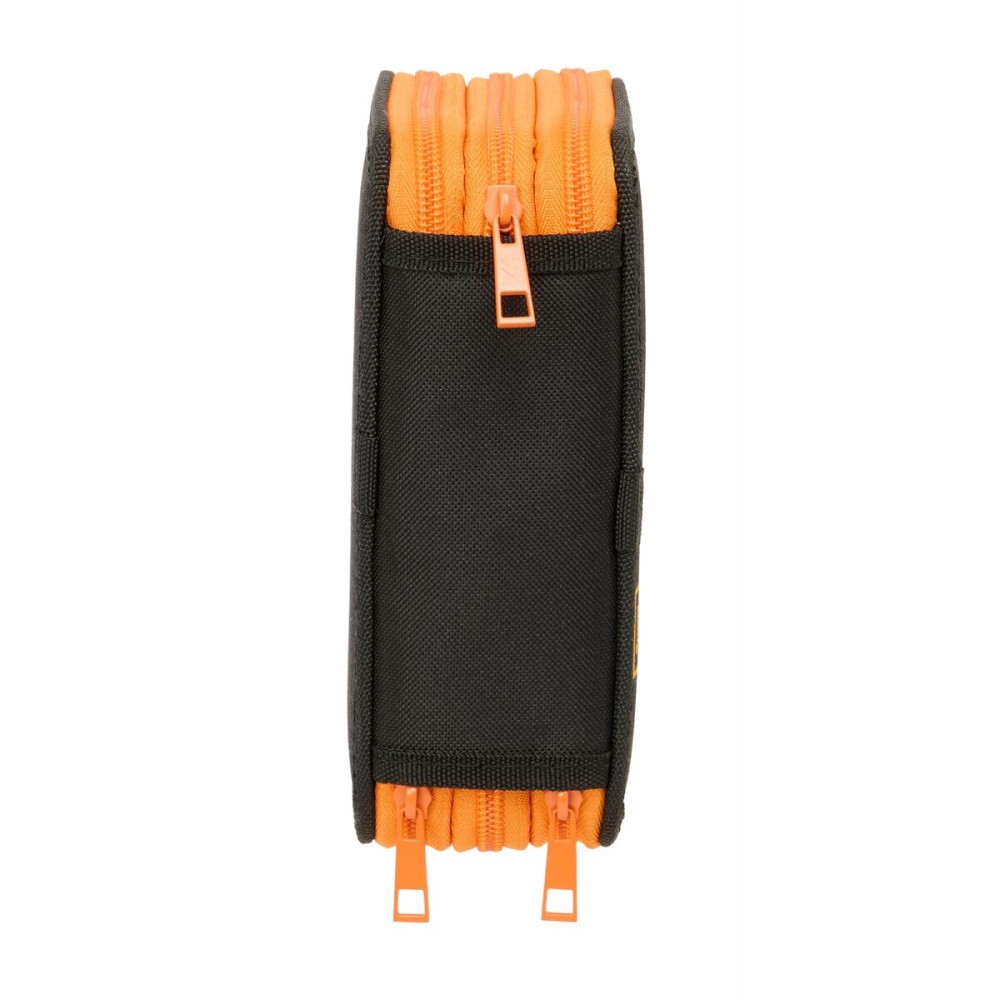 Triple Pencil Case Jurassic World Black 12,5 x 19,5 x 5,5 cm 37 Pieces