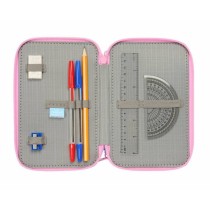 Triple Pencil Case Frozen Blue 12,5 x 19,5 x 5,5 cm 37 Pieces