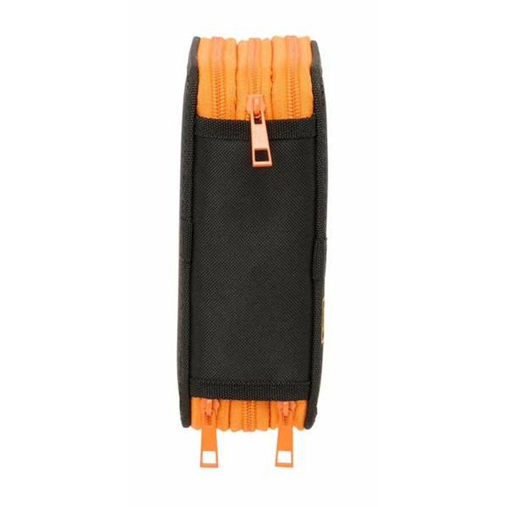 Triple Pencil Case Jurassic World Black 12,5 x 19,5 x 5,5 cm 37 Pieces