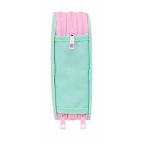 Triple Pencil Case Stitch Green 12,5 x 19,5 x 5,5 cm 37 Pieces