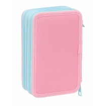 Dreifaches Federmäppchen Peppa Pig Blau 12,5 x 19,5 x 5,5 cm 37 Stücke