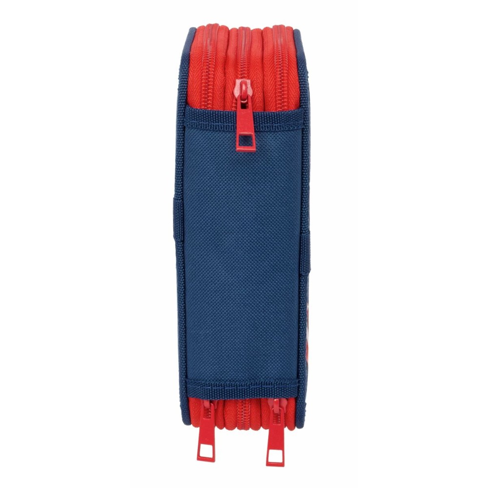 Dreifaches Federmäppchen The Avengers Marineblau 12,5 x 19,5 x 5,5 cm 37 Stücke