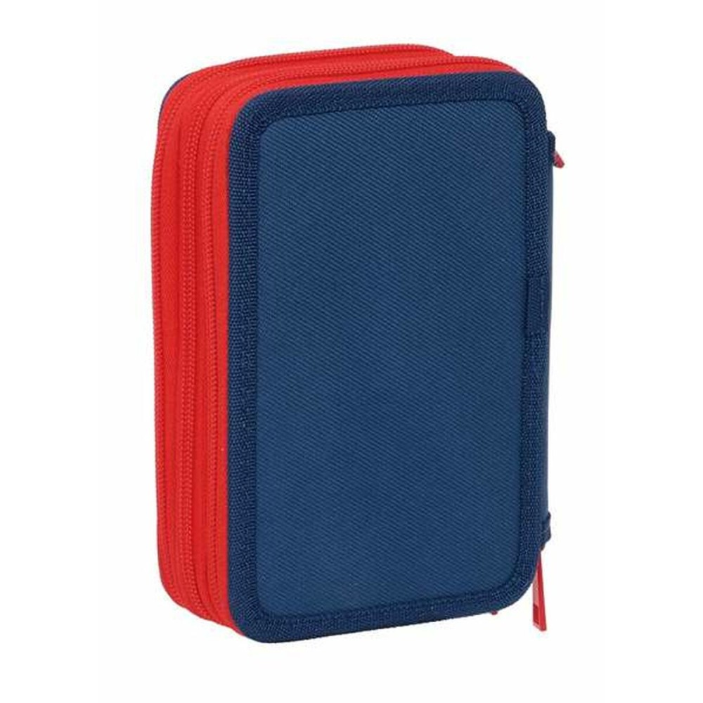 Dreifaches Federmäppchen The Avengers Marineblau 12,5 x 19,5 x 5,5 cm 37 Stücke