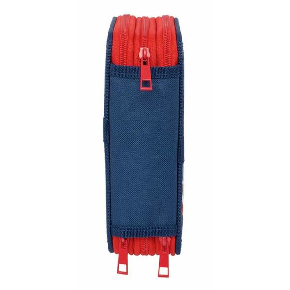 Dreifaches Federmäppchen The Avengers Marineblau 12,5 x 19,5 x 5,5 cm 37 Stücke