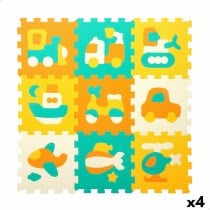 Tapis Puzzle Colorbaby Multicouleur Plastique EVA 90 x 90 cm Voitures 9 Pièces (4 Unités)