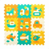 Tapis Puzzle Colorbaby Multicouleur Plastique EVA 90 x 90 cm Voitures 9 Pièces (4 Unités)