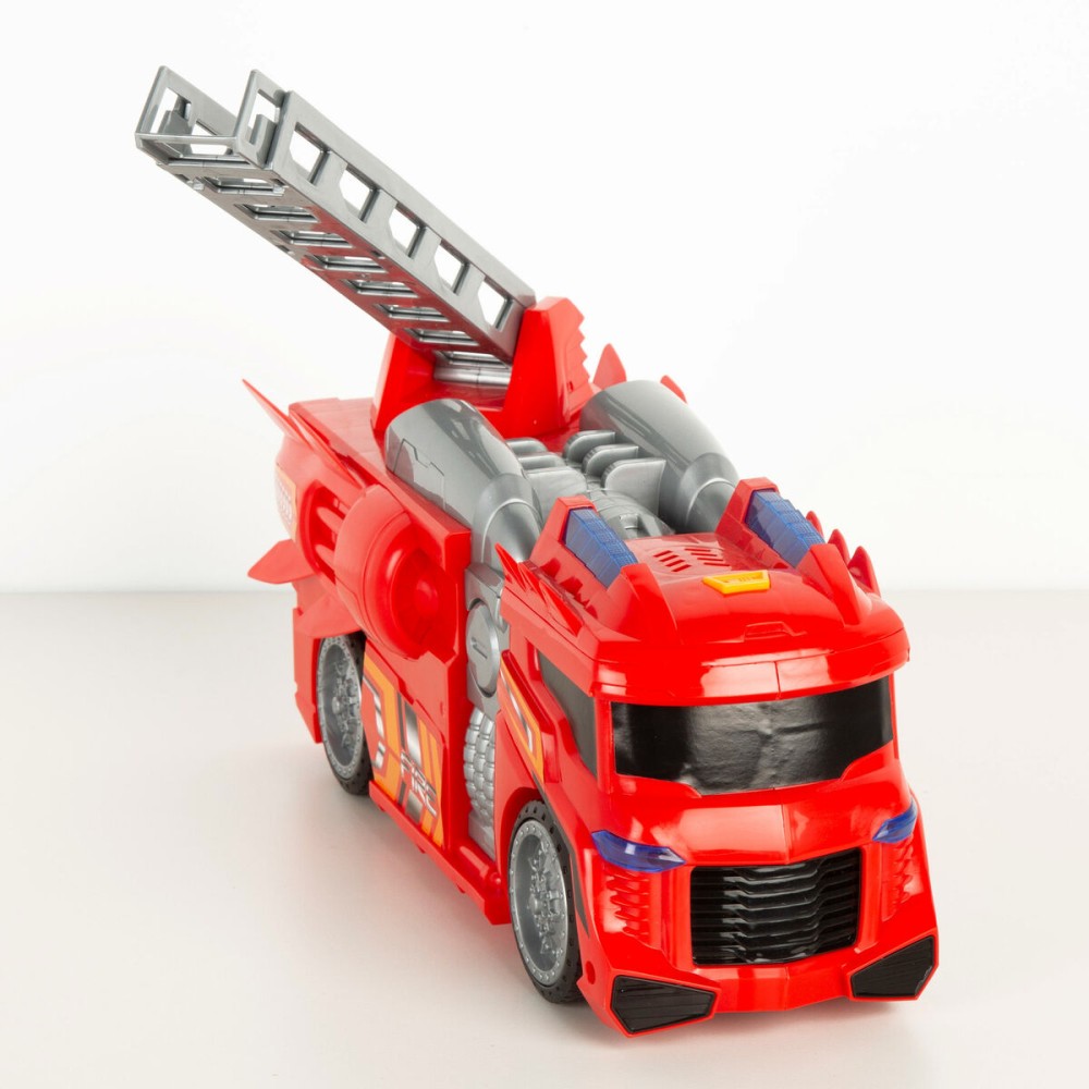 Feuerwehrauto Teamsterz Rot Grau 30 x 16 x 13 cm (4 Stück)