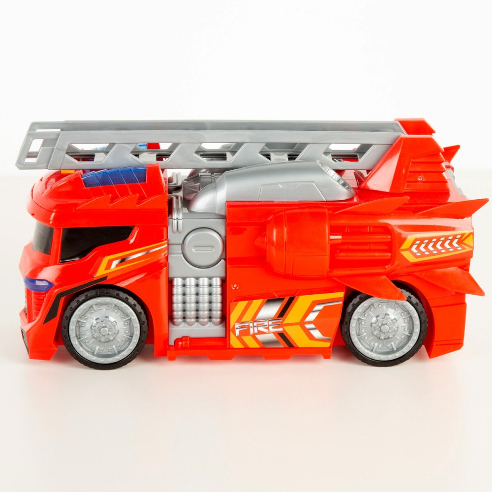 Feuerwehrauto Teamsterz Rot Grau 30 x 16 x 13 cm (4 Stück)
