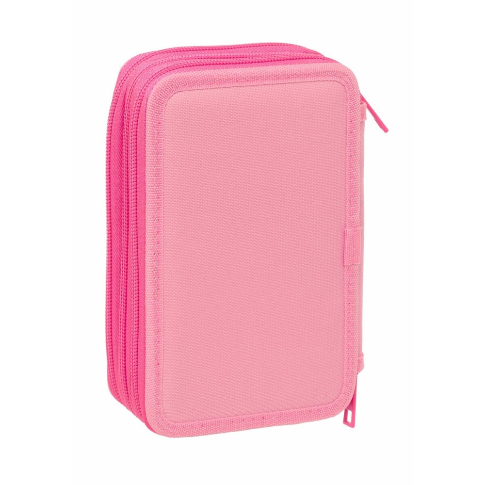 Dreifaches Federmäppchen Barbie Rosa 12,5 x 19,5 x 5,5 cm 37 Stücke