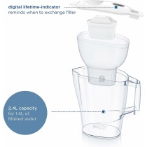 Carafe Filtrante Brita ALUNA BLANCA Blanc Transparent Plastique 2,4 L