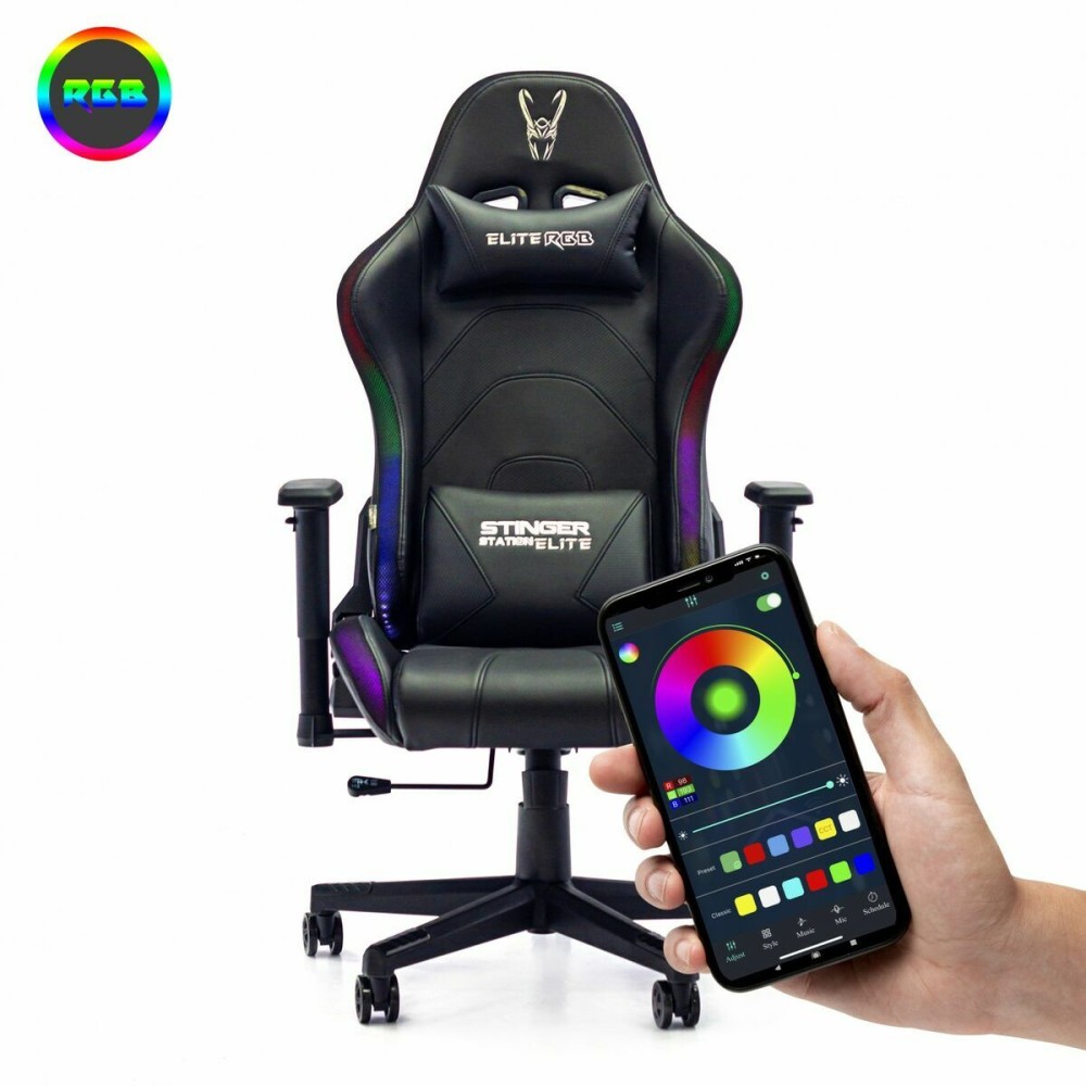 Gaming-Stuhl Woxter GM26-068 Schwarz RGB