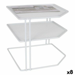 Regale Confortime Weiß Metall 23 x 23 x 20 cm Veranstalter (8 Stück)