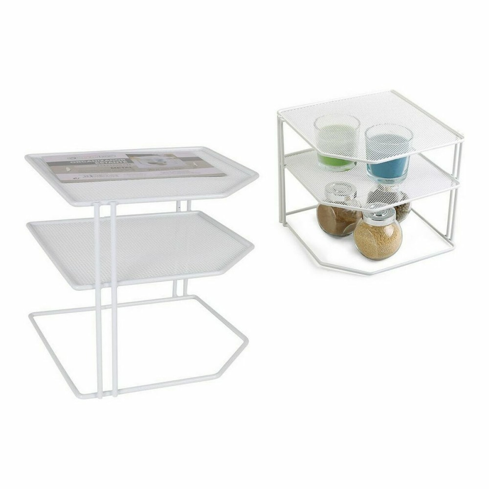 Regale Confortime Weiß Metall 23 x 23 x 20 cm Veranstalter (8 Stück)