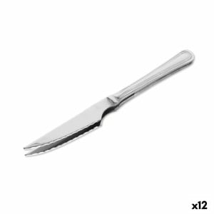 Steakmesser-Set Quttin Antártica Silberfarben Edelstahl 21,5 x 1,9 cm 2 Stücke (12 Stück)