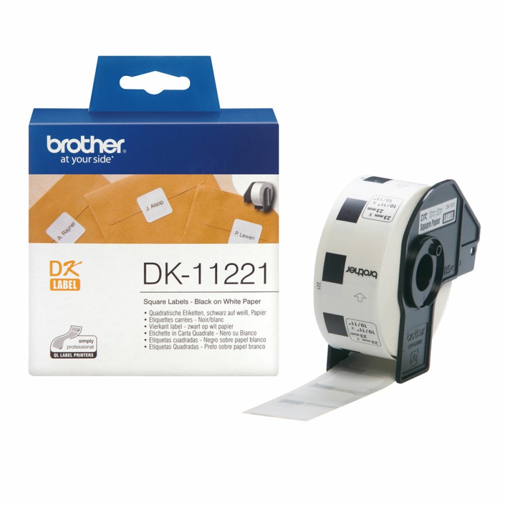 Printer Labels Brother DK-11221 White Black/White