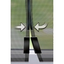 Fliegenvorhang Schellenberg Türen Plattenspeicher Fiberglas Anthrazit (120 x 240 cm)