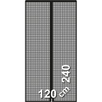 Fliegenvorhang Schellenberg Türen Plattenspeicher Fiberglas Anthrazit (120 x 240 cm)
