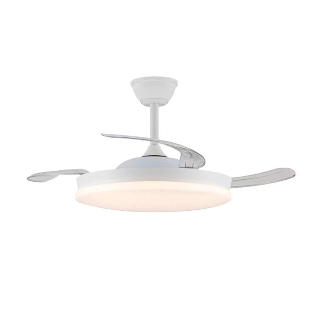 Ceiling Fan CristalRecord White 72 W (3000 K) (4000 K)