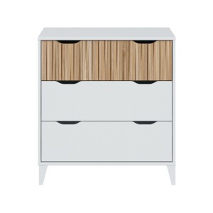 Chest of drawers Forés White Natural 70,5 X 40 X 76 CM