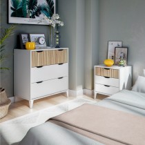 Commode Forés Blanc Naturel 70,5 X 40 X 76 CM
