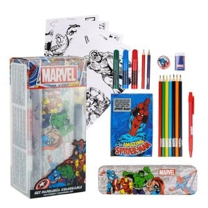 School Set Marvel 16 Pieces Red