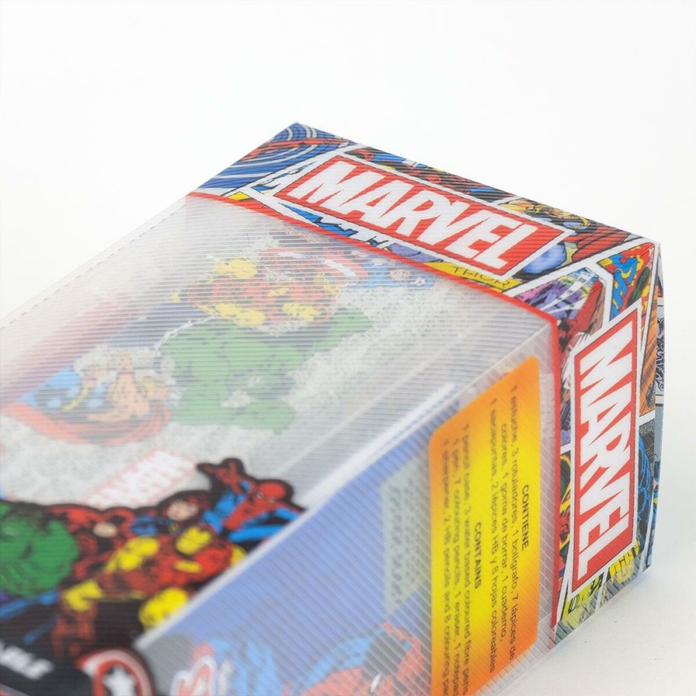 School Set Marvel 16 Pieces Red