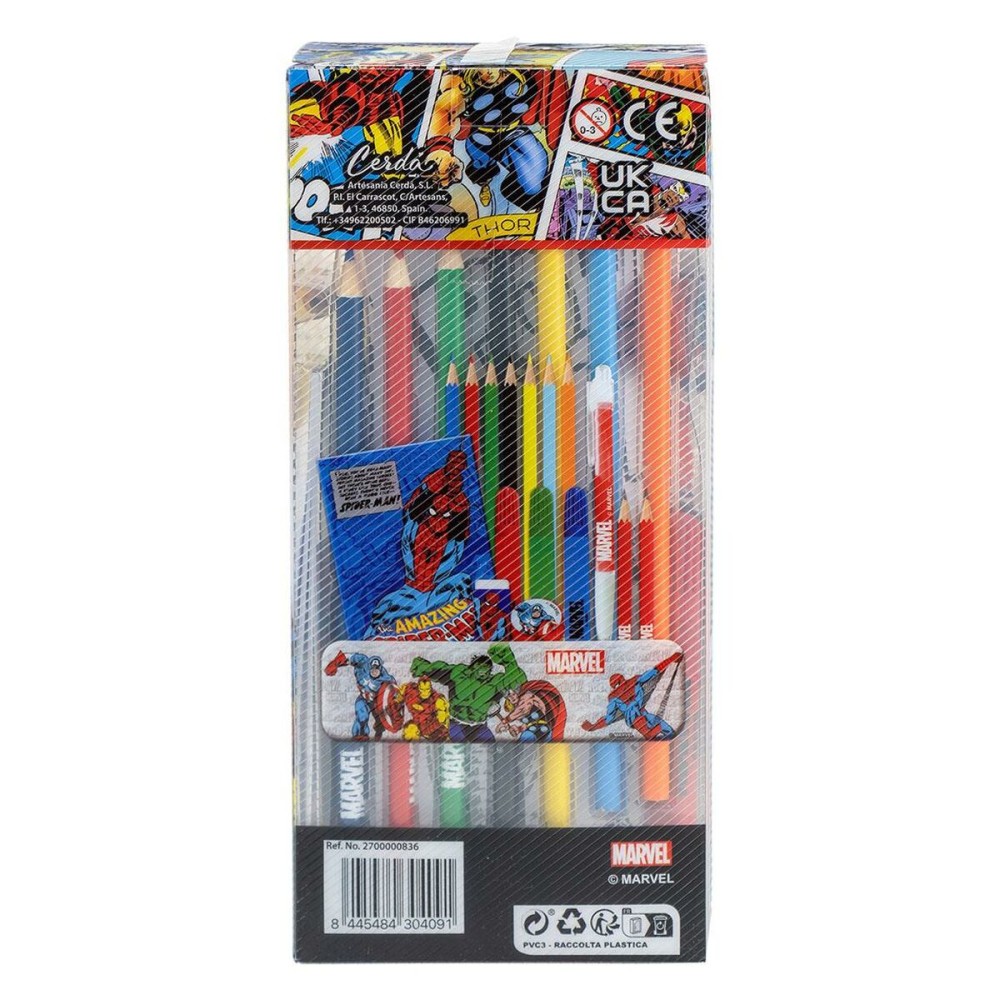 Kit fourniture scolaire Marvel 16 Pièces Rouge