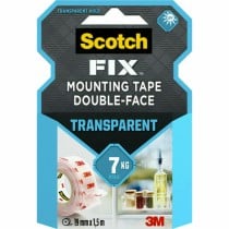 Ruban adhésif double face Scotch Transparent 19 mm x 1,5 m