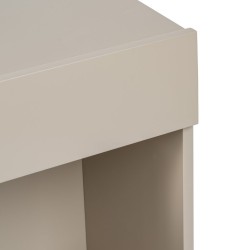 Nightstand NECTO Orange Taupe Iron MDF Wood 40 x 31,2 x 66,2 cm