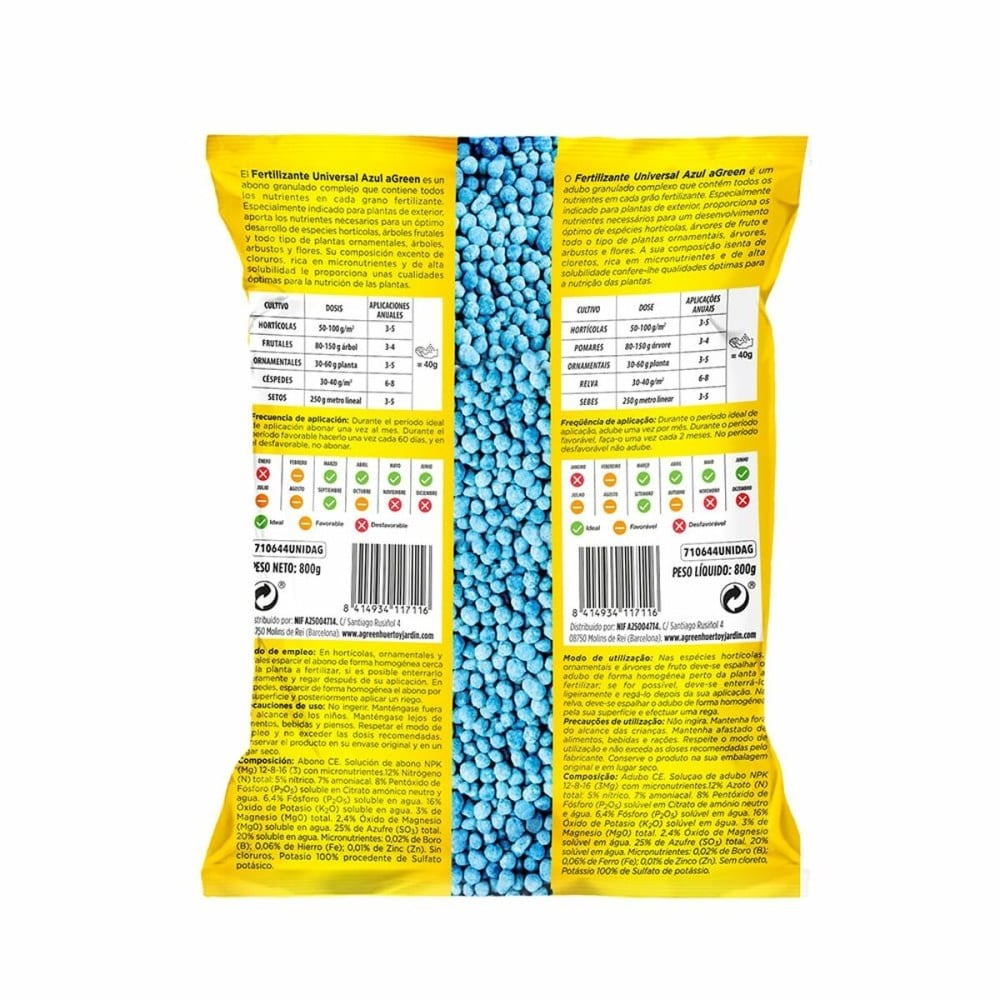 Engrais pour les plantes aGreen Universel Fruité 800 g