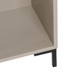 Nightstand NECTO Orange Taupe Iron MDF Wood 40 x 31,2 x 66,2 cm