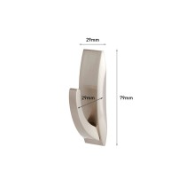 Haken zum Aufhängen 3M 1,3 kg 29 X 79 X 29 MM Silberfarben Metall (1 Stück)