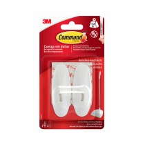 Hook for hanging up 3M 1,3 kg 29 X 79 X 29 MM White Metal (2 Units)