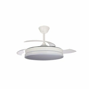 Ventilateur de Plafond CristalRecord SUPERECO RETRAC 45W MD Transparent