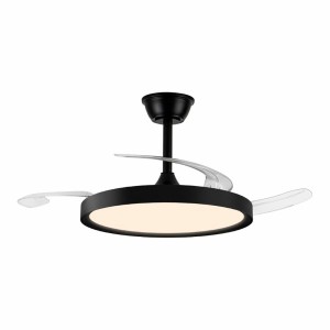 Ceiling Fan CristalRecord Black (3000 K) (4000 K)