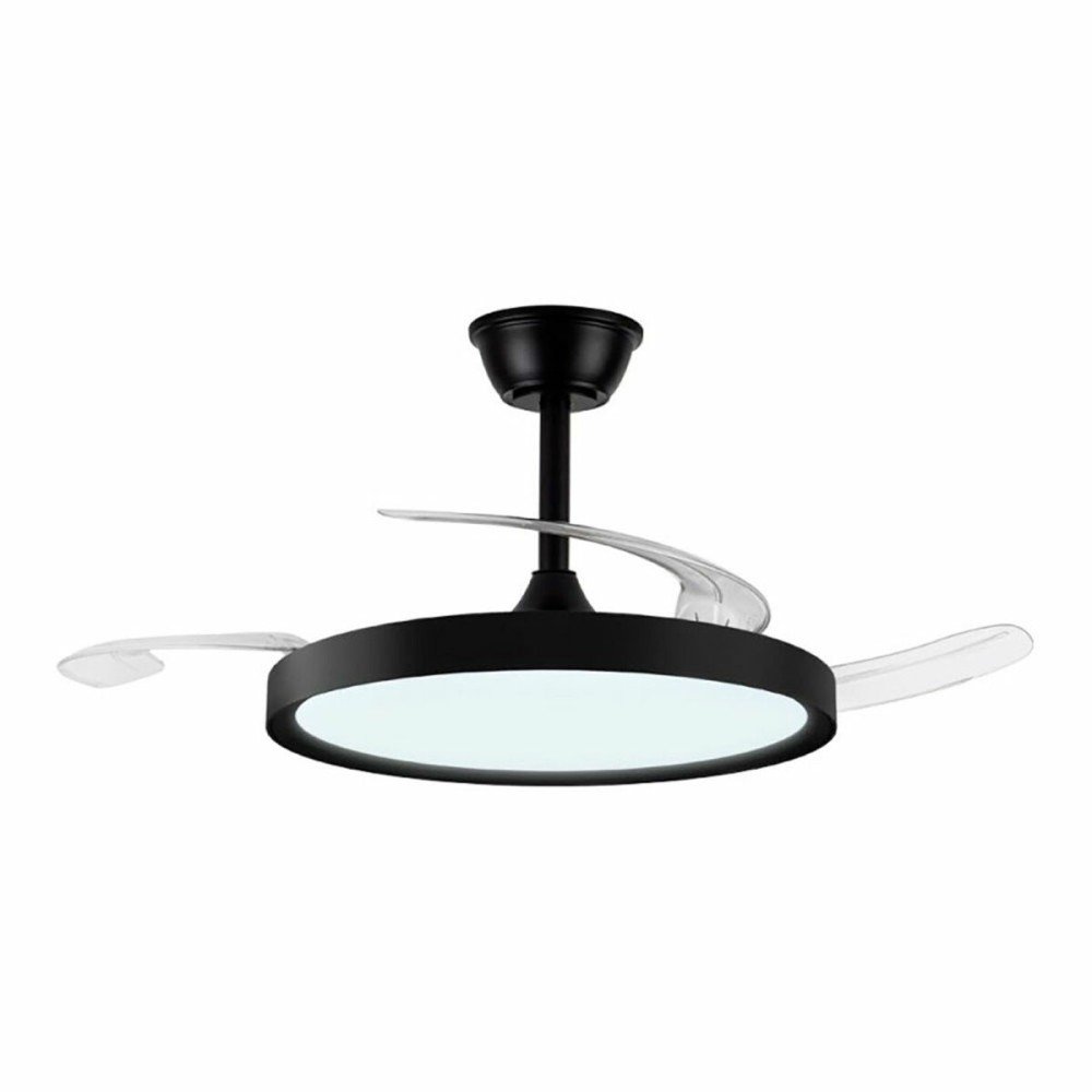 Ceiling Fan CristalRecord Black (3000 K) (4000 K)