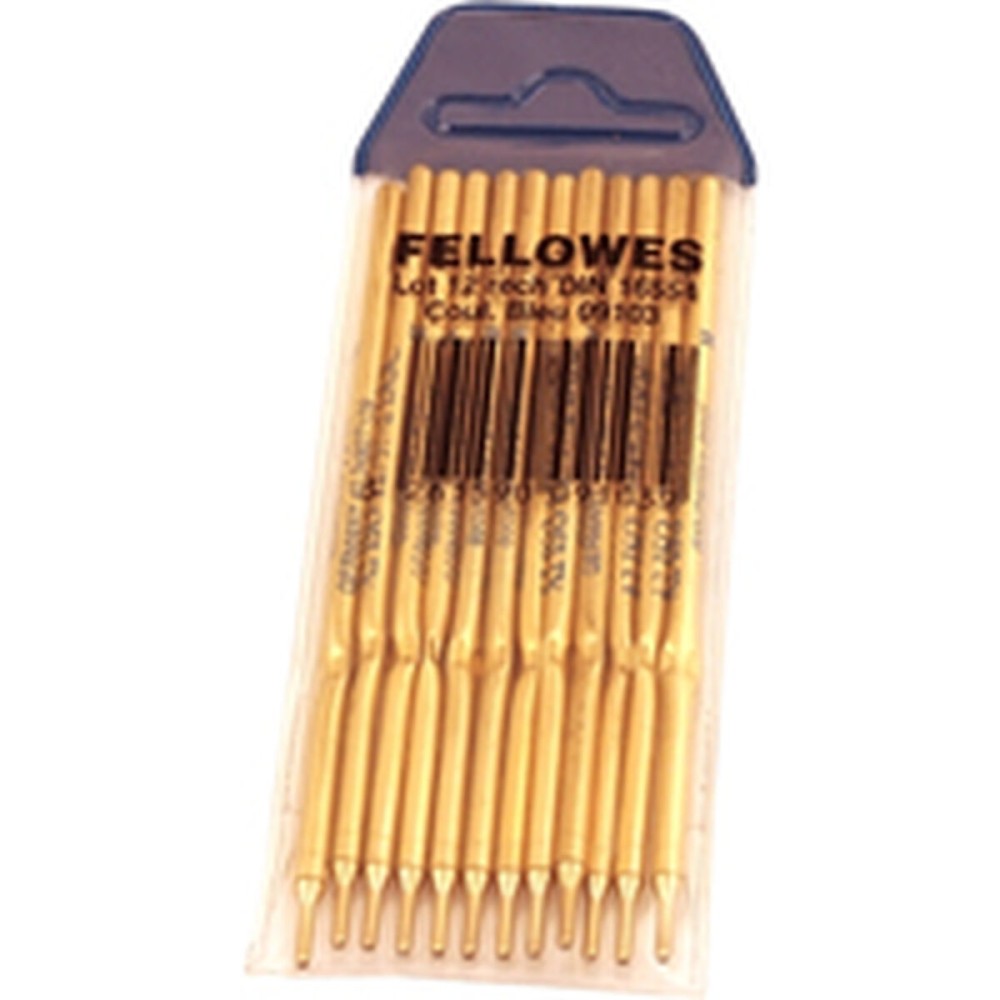 Recharge pour stylo Fellowes 0910301 Bleu Doré (12 Unités)