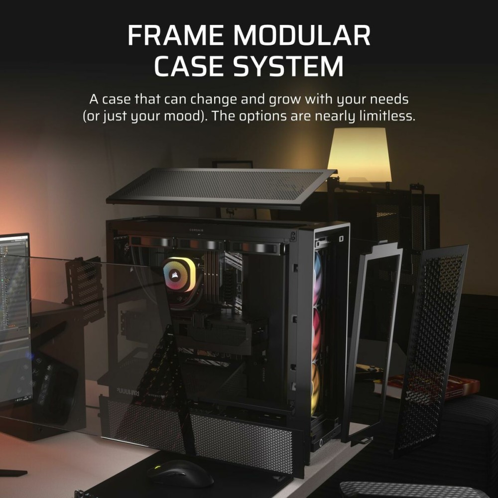 ATX Semi-tower Box Corsair FRAME 4000D RS ARGB Black Multicolour