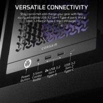 ATX Semi-tower Box Corsair FRAME 4000D RS ARGB Black Multicolour