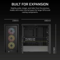 ATX Semi-tower Box Corsair FRAME 4000D RS ARGB Black Multicolour