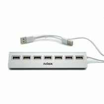 Hub USB Nilox NXHU7ALU2 Grau