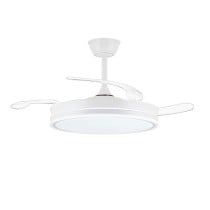 Ceiling Fan CristalRecord EVO RETRAC Transparent 72 W