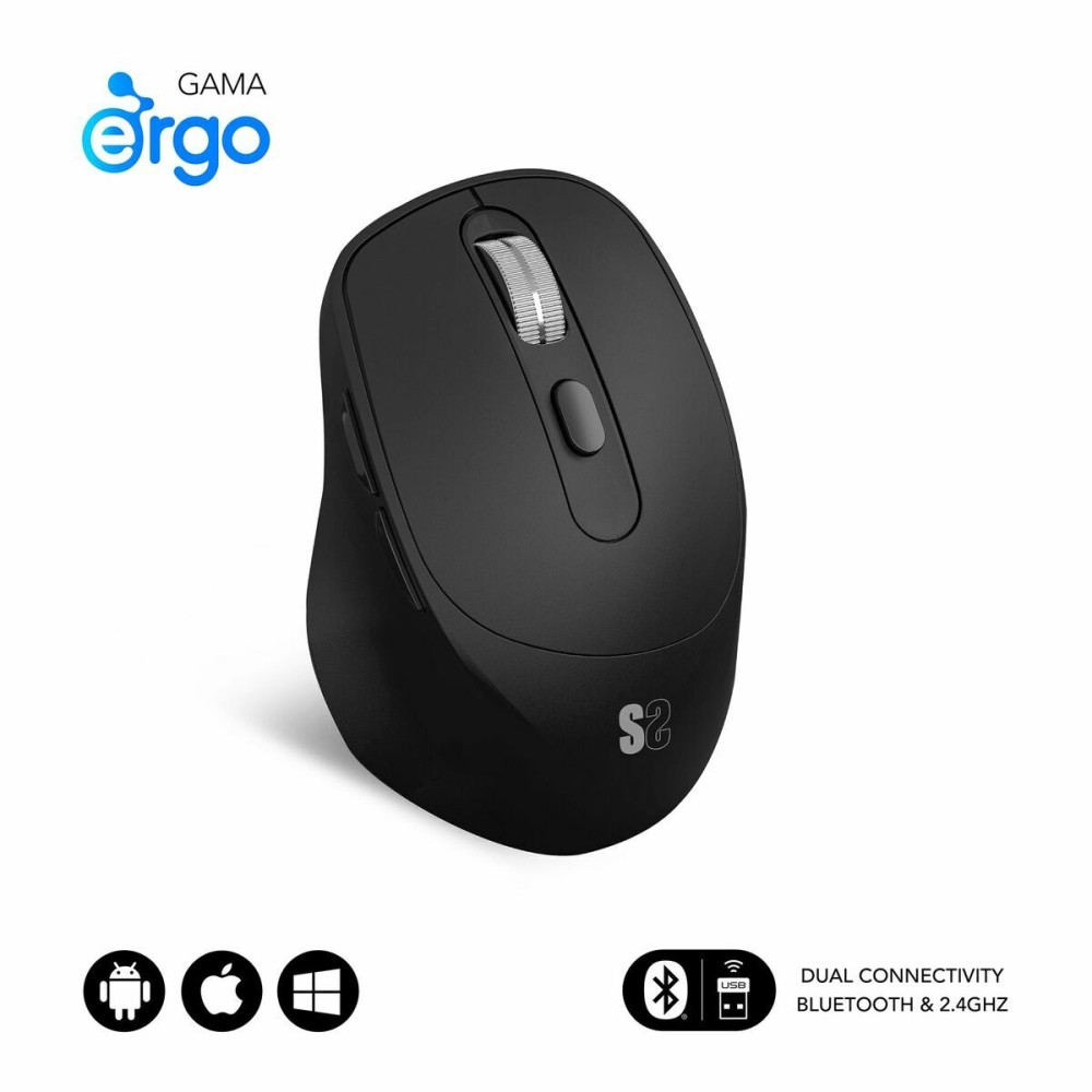 Optische Maus Subblim SUBMO-EDCON01 Schwarz