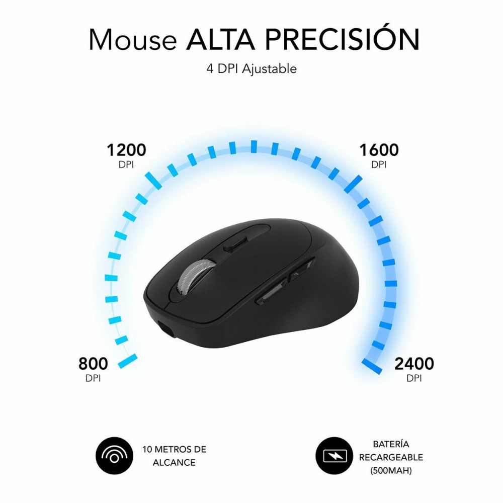 Optische Maus Subblim SUBMO-EDCON01 Schwarz
