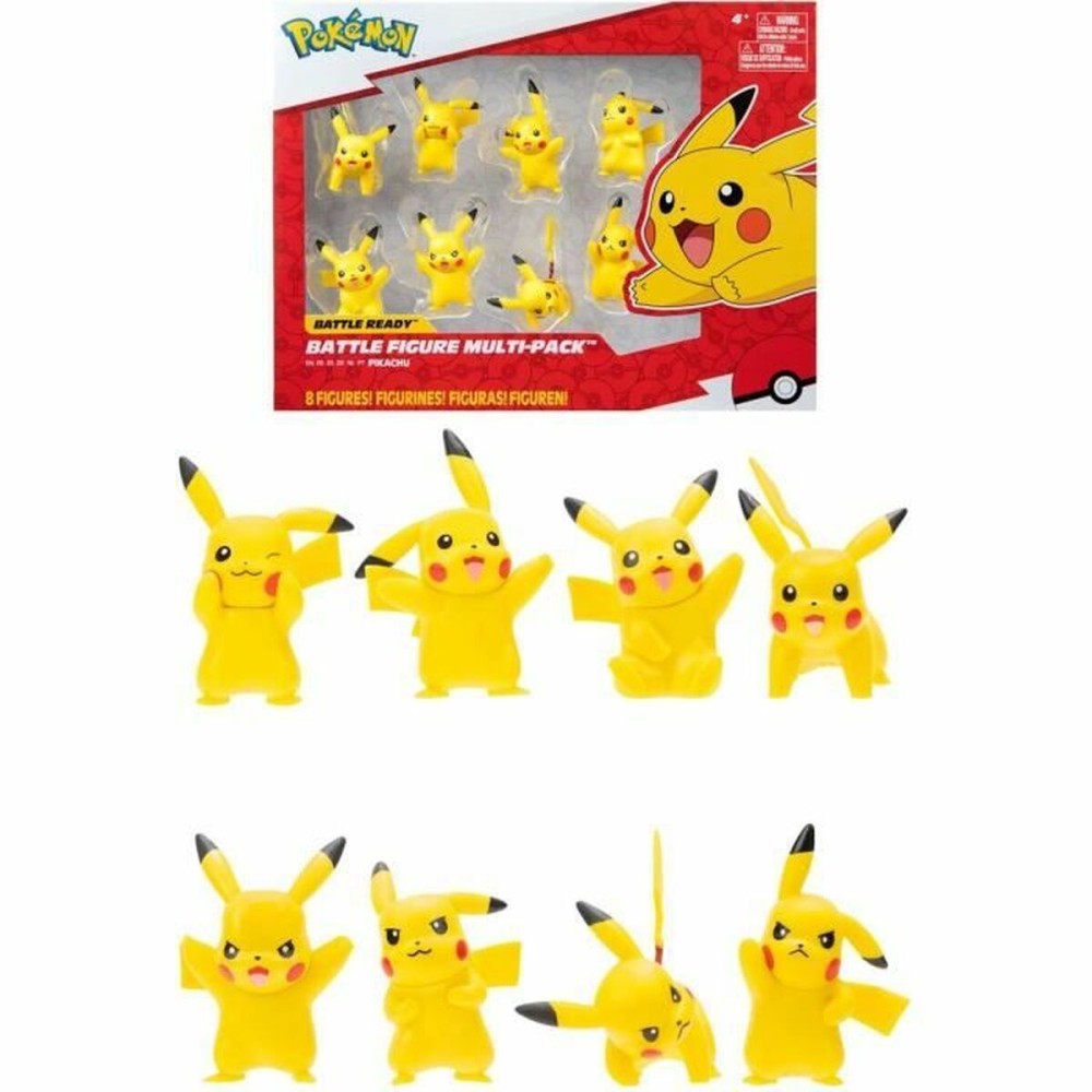 Ensemble de Figurines Pokémon Battle Ready! Pikachu